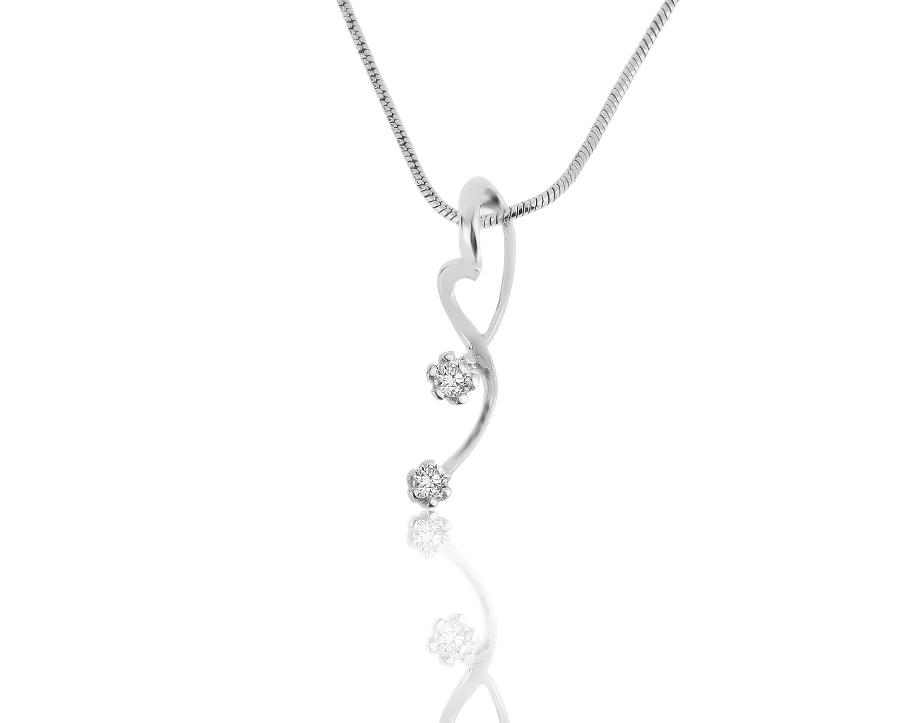 Модный золотой кулон с бриллиантами 0.10ct 260918/5 Модный золотой кулон с бриллиантами 0.10ct 260918/5