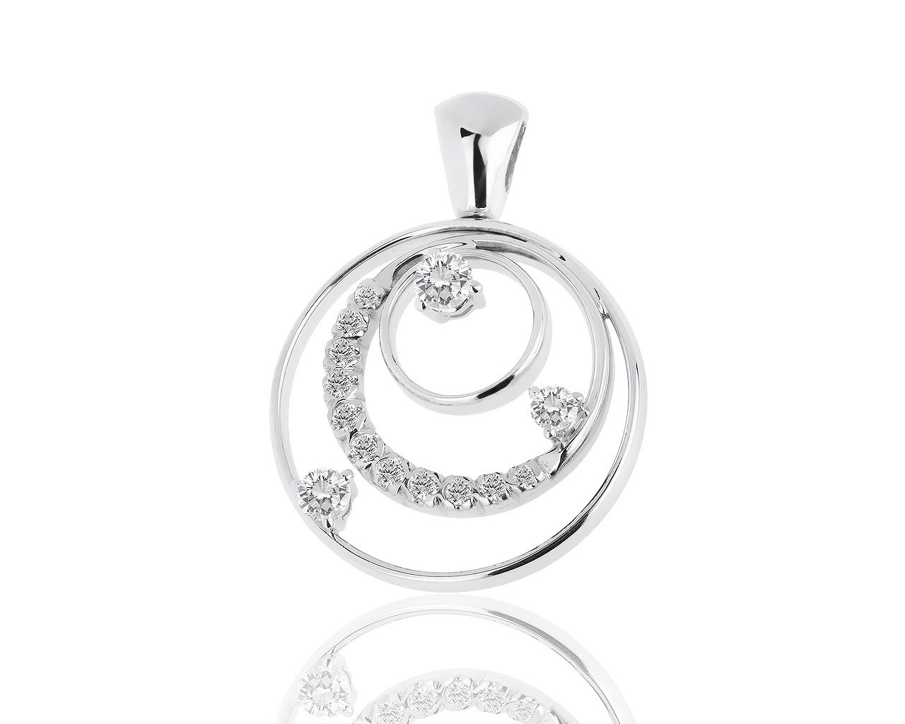 Стильная золотая подвеска с бриллиантами 0.61ct 200918/18