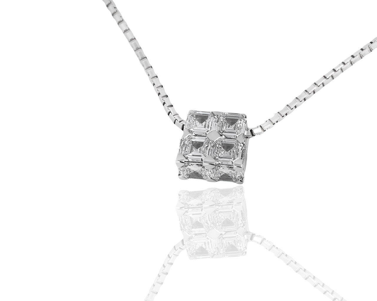 Золотой кулон с бриллиантами 2.23ct Chopard Ice Cube