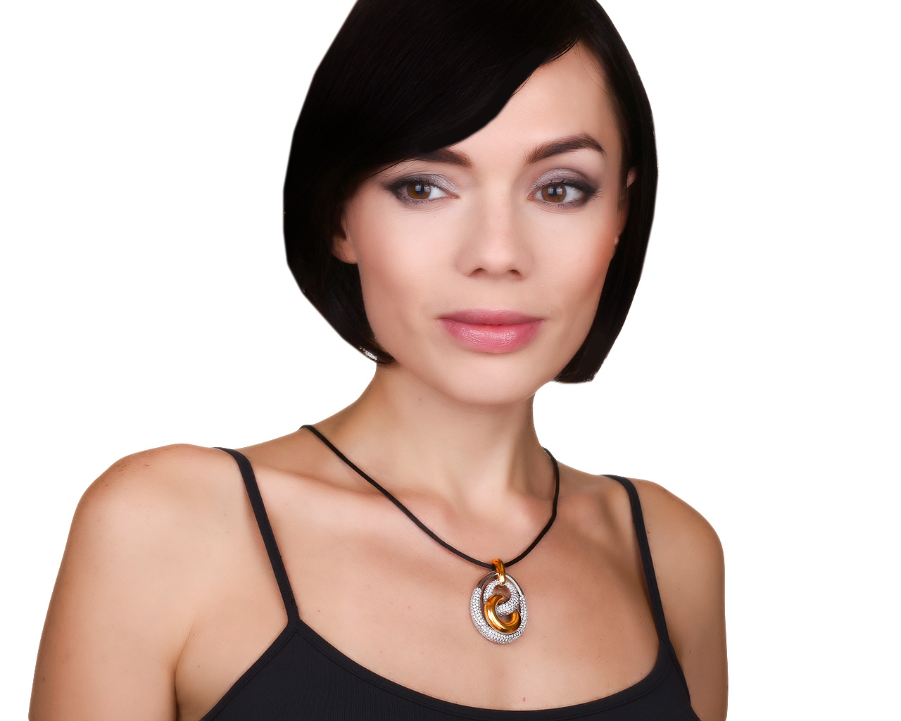 Роскошный золотой кулон с бриллиантами 4.03ct