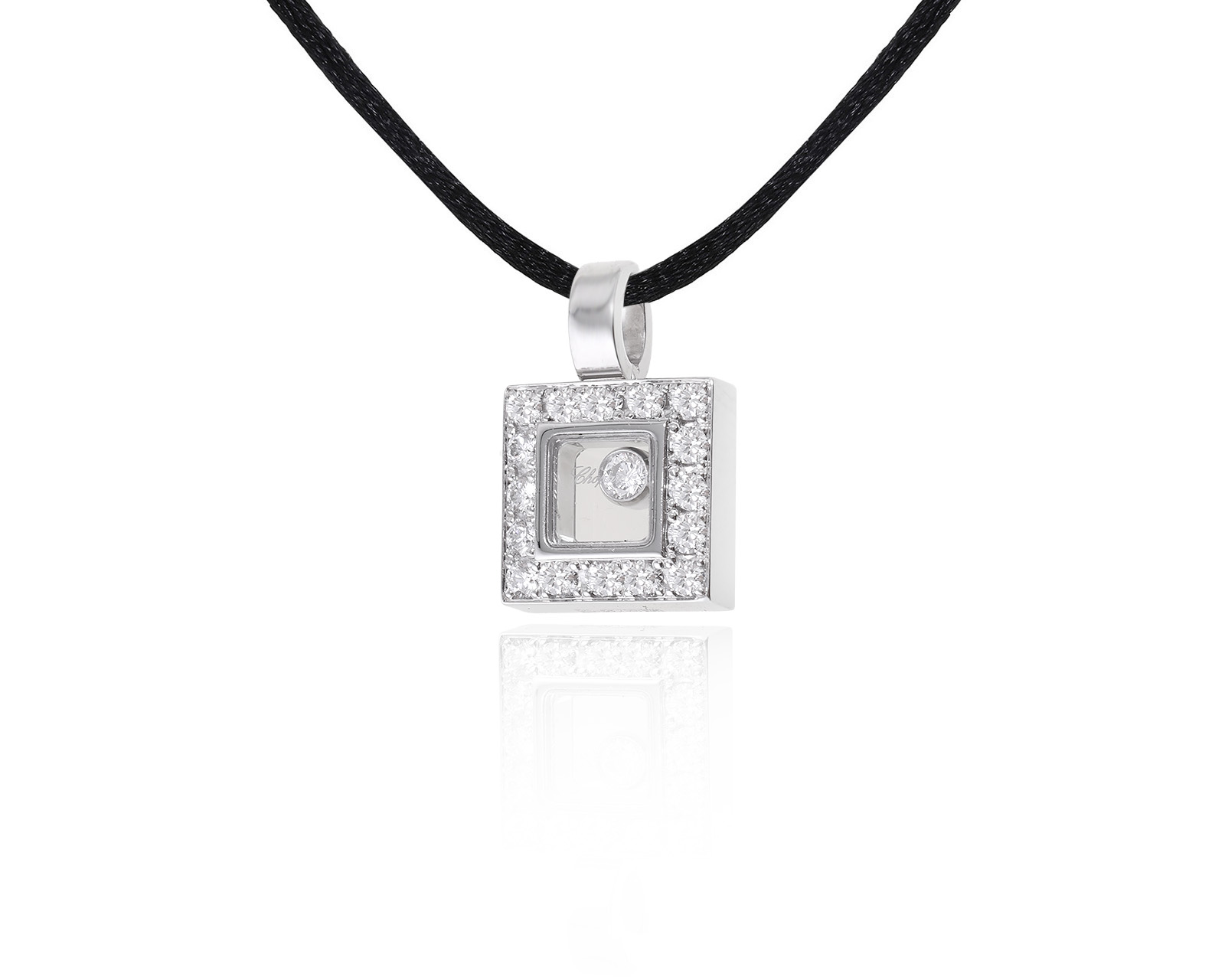 Оригинальный золотой кулон с бриллиантами 0.38ct Chopard Happy Diamonds 260324/8