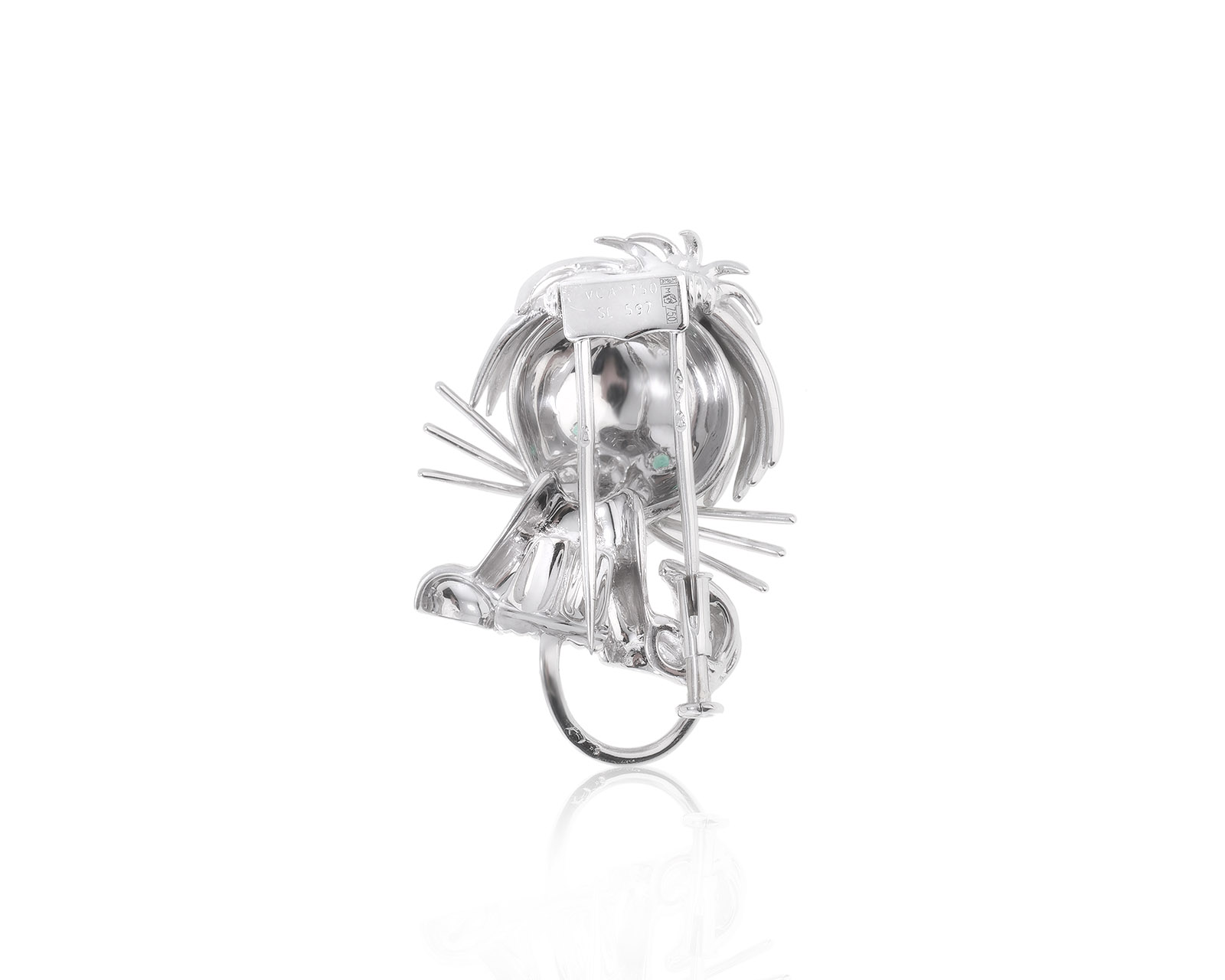Оригинальная золотая брошь Van Cleef and Arpels Lion