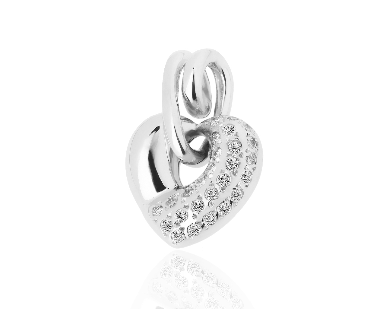 Романтичная золотая подвеска с бриллиантами 0.20ct 241118/14