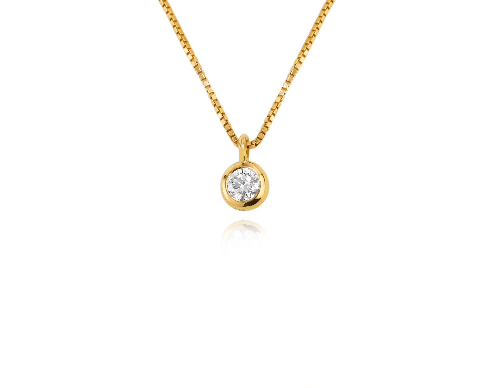 Золотой кулон с бриллиантом 0.32ct 260823/2