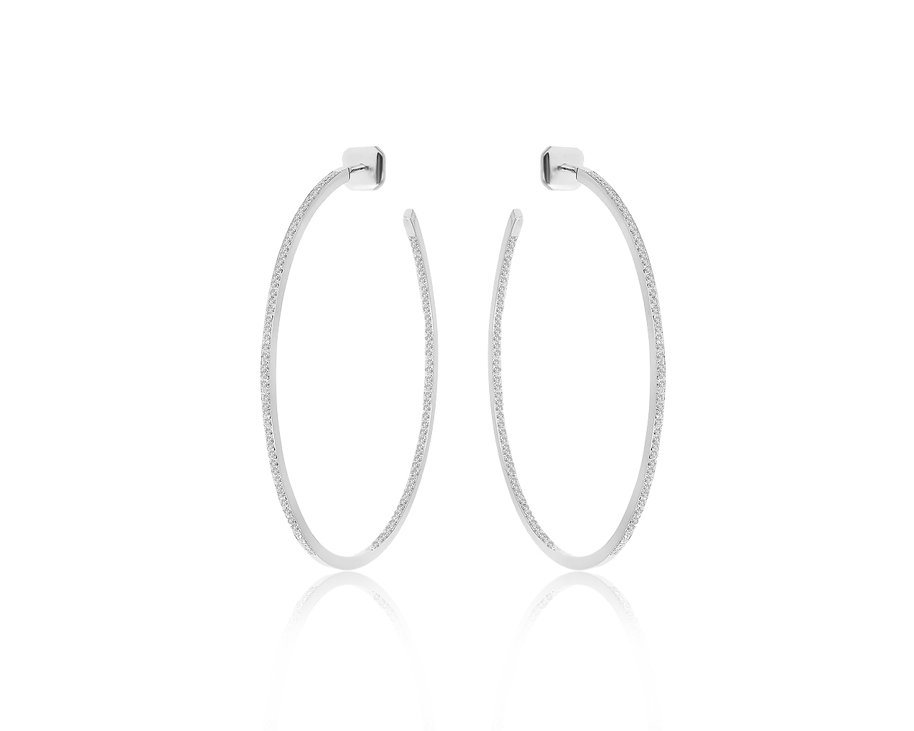 Достойные золотые серьги с бриллиантами 0.70ct 231120/11