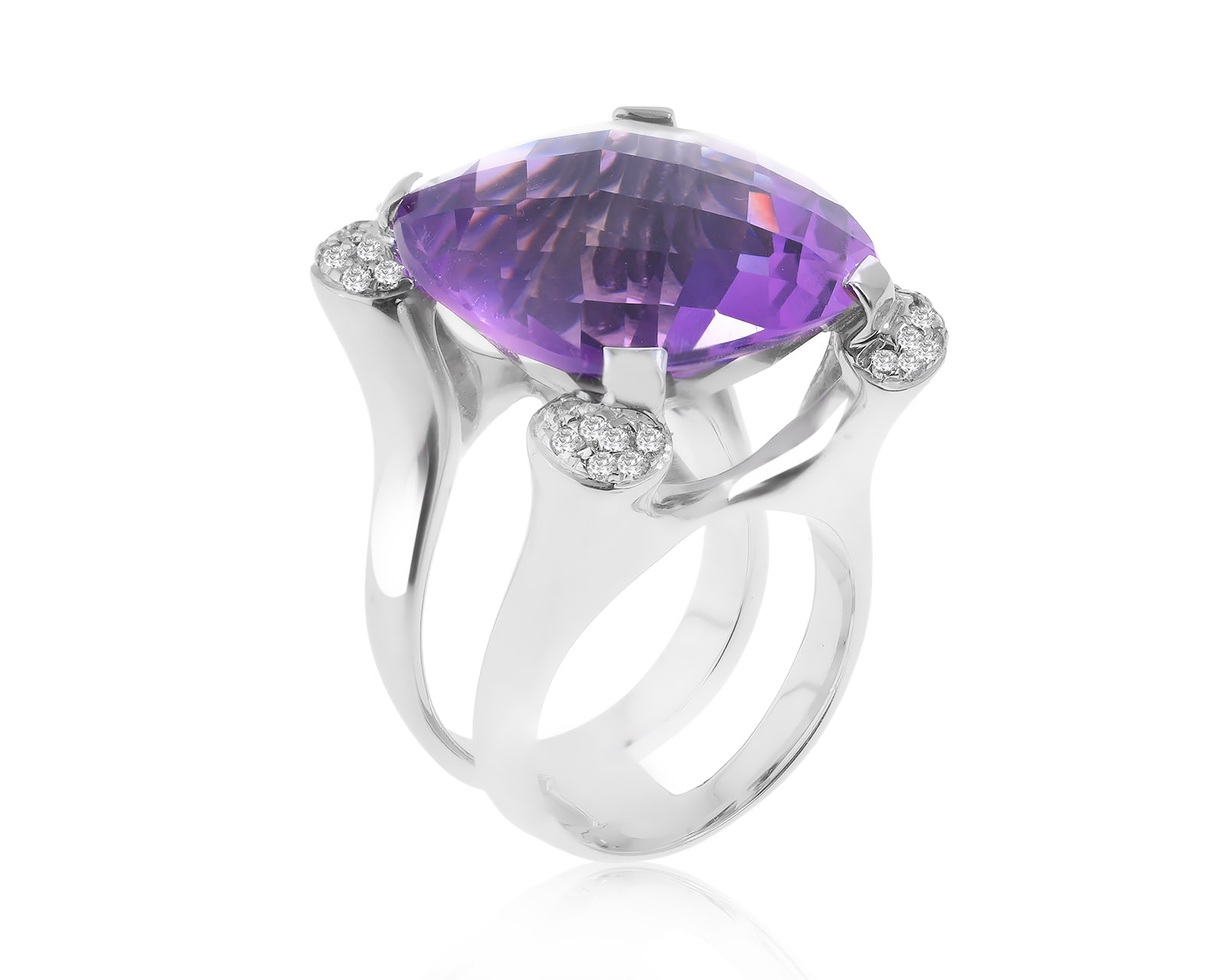 Великолепное золотое кольцо с аметистом 24.50ct 160822/4