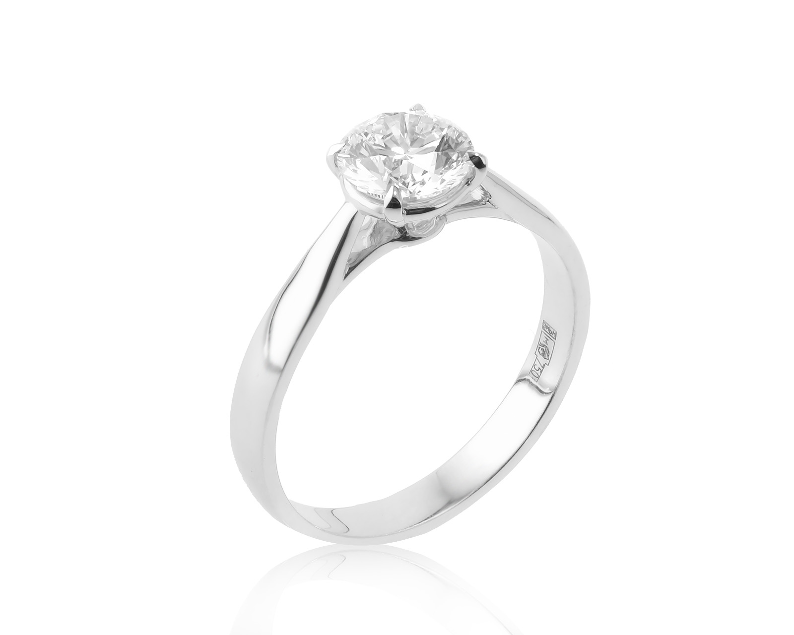 Золотое кольцо с бриллиантом 1.00ct 150623/7 Золотое кольцо с бриллиантом 1.00ct 150623/7