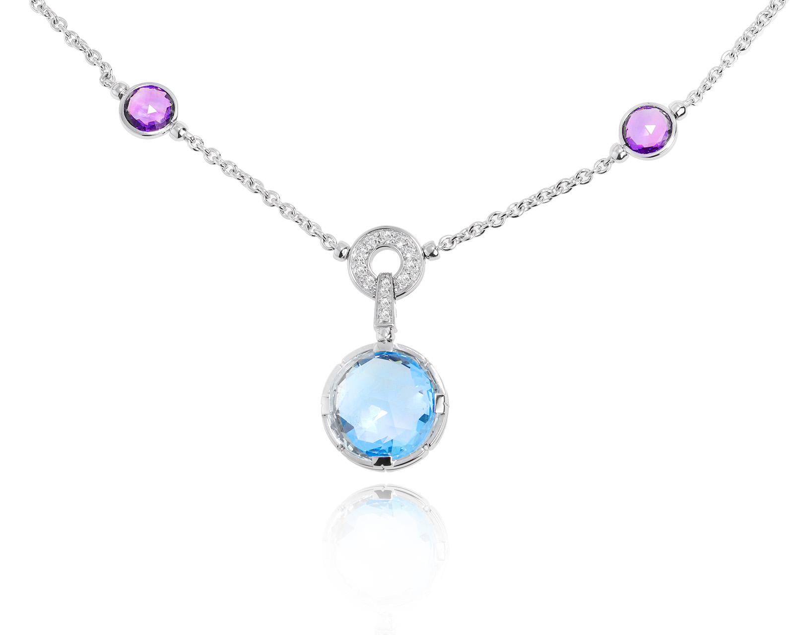 Оригинальное золотое колье с топазами 18.00ct Bvlgari Parentesi Cocktail 120824/9