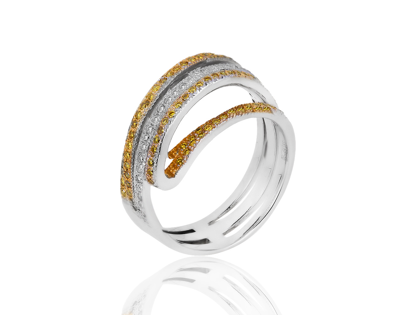 Завораживающее золотое кольцо с бриллиантами 0.54ct