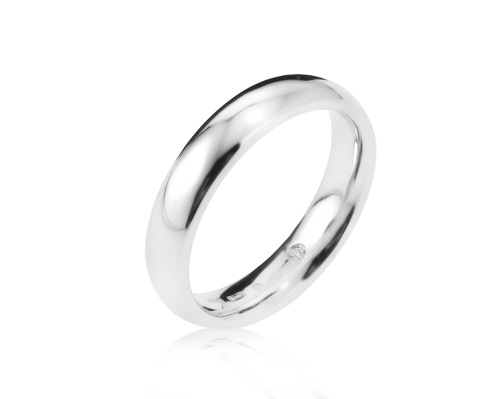 Оригинальное золотое кольцо с бриллиантом 0.01ct Damiani 280124/10