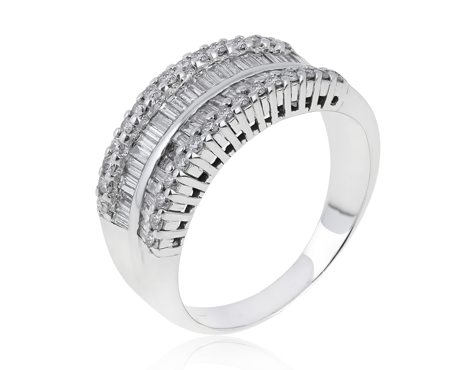 Итальянское золотое кольцо с бриллиантами 1.78ct 010819/9