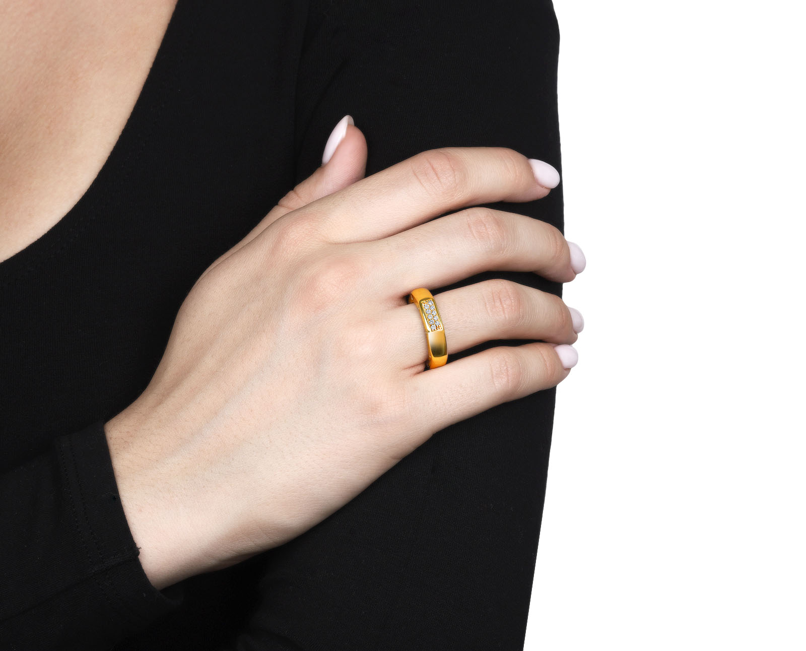 Оригинальное золотое кольцо с бриллиантами 0.40ct Audemars Piguet Royal Oak Piguet