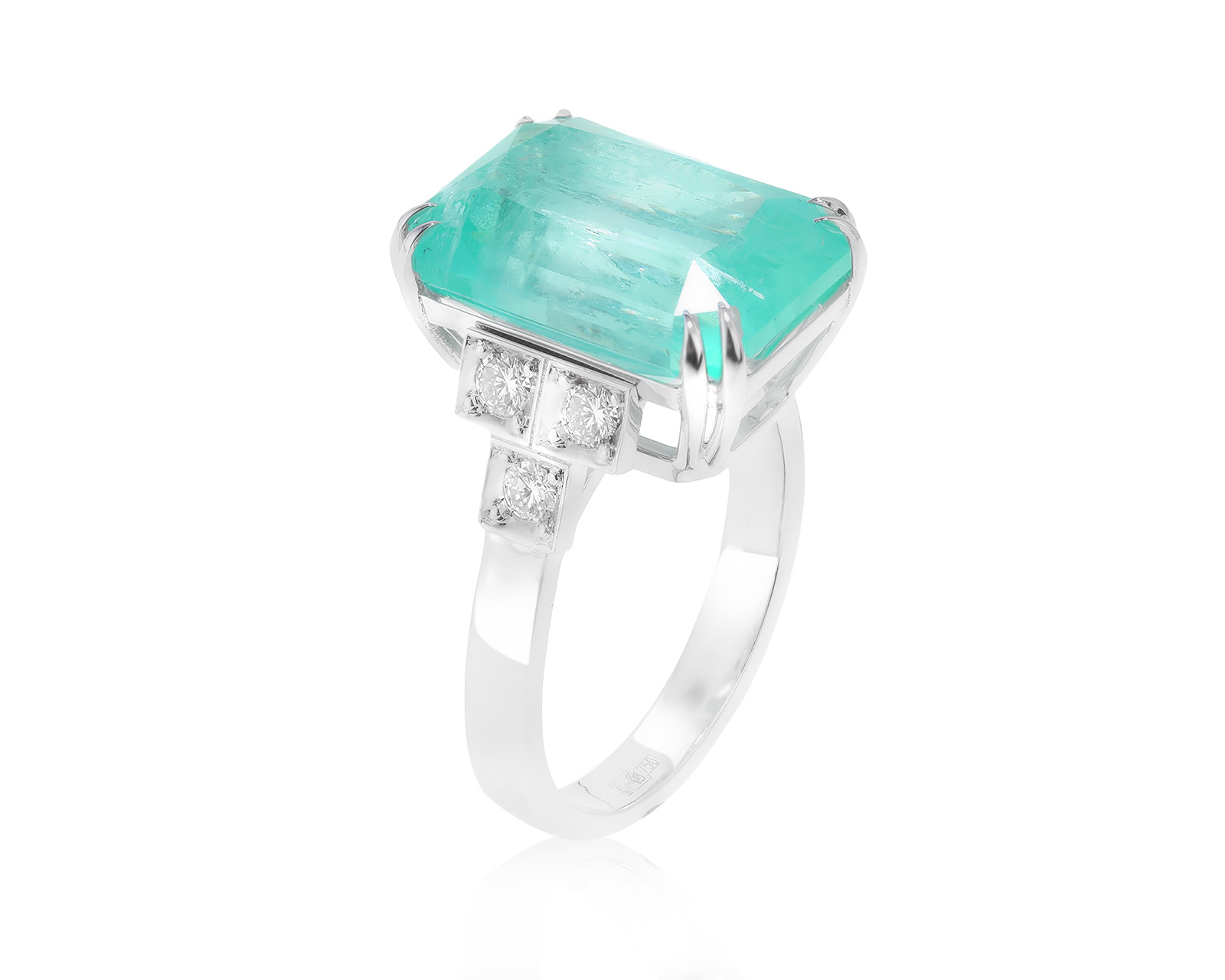 Восхитительное золотое кольцо с изумрудом 11.58ct 080822/12