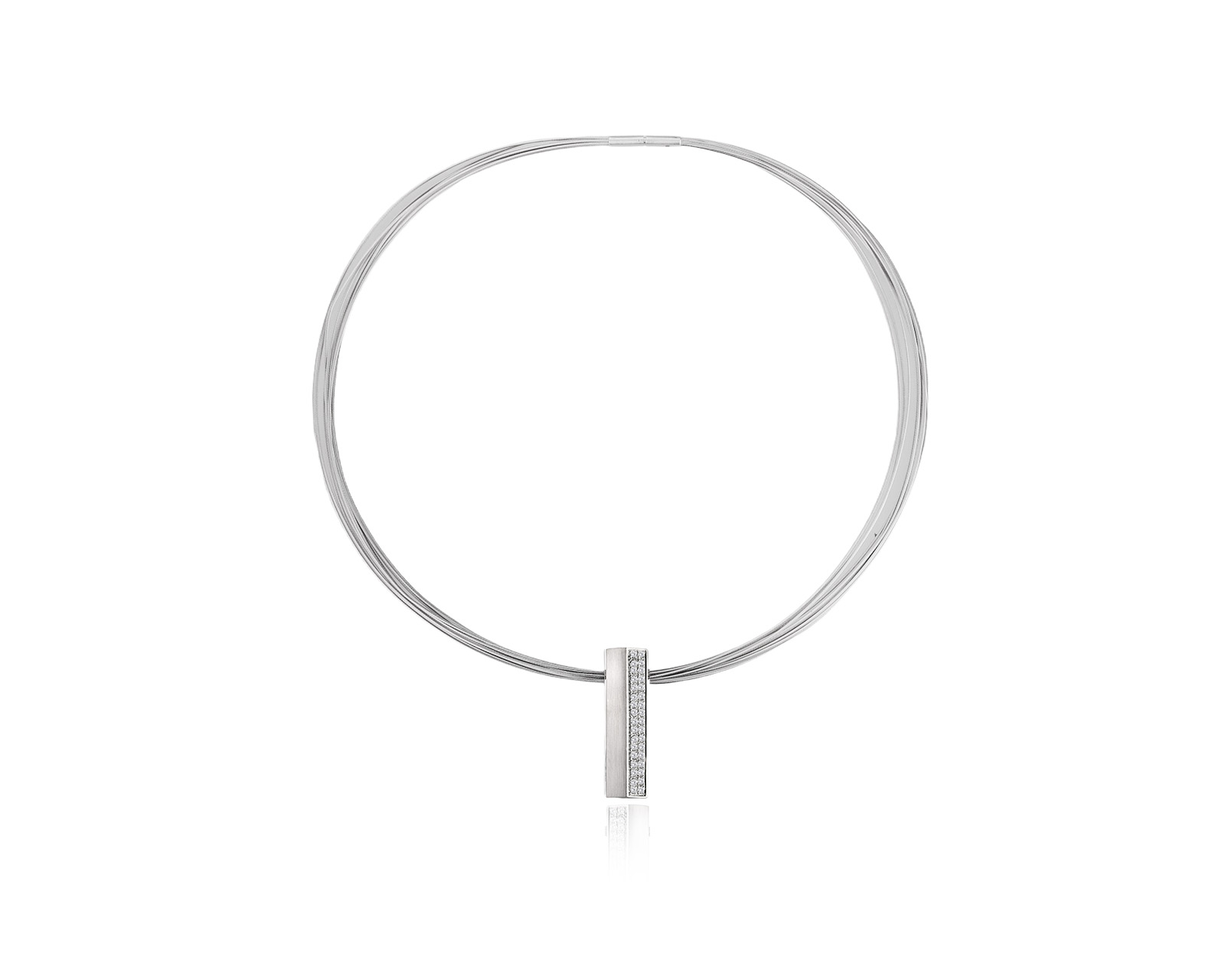 Оригинальный платиновый кулон с бриллиантами 0.71ct Cédé