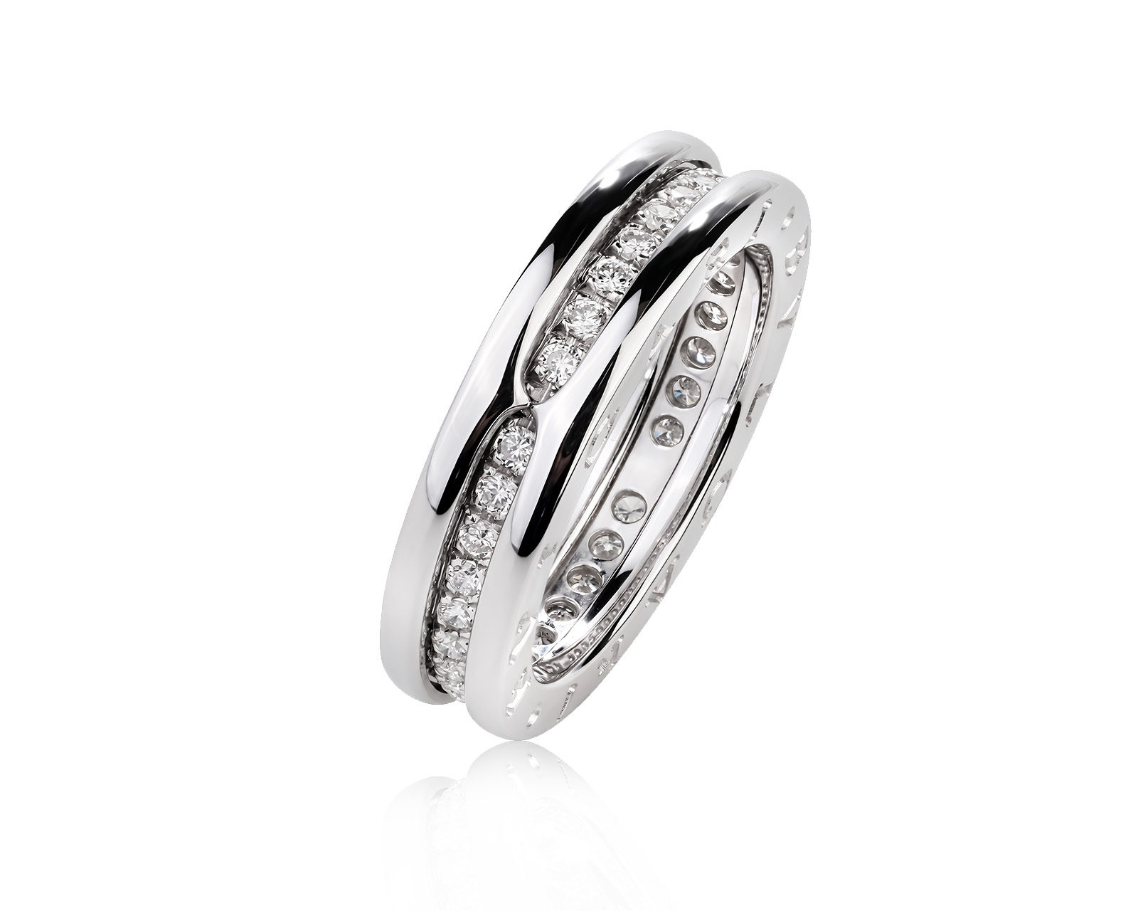 Оригинальное золотое кольцо с бриллиантами 0.51ct Bvlgari В.Zero1 130726/1