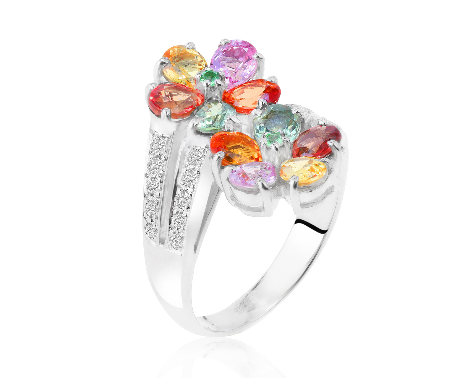 Коктейльное золотое кольцо с бриллиантами 0.30ct 051021/5