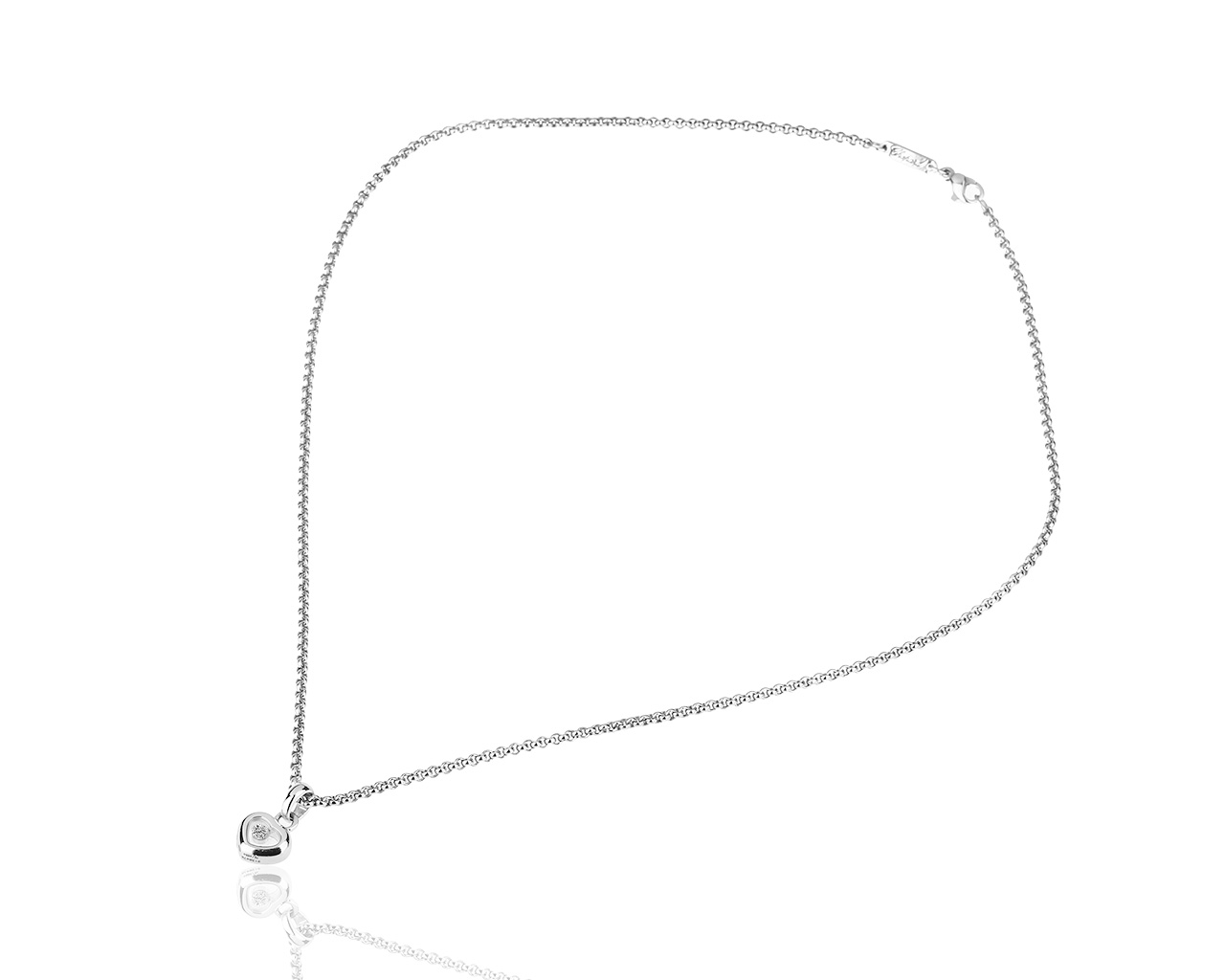 Золотая подвеска с бриллиантом 0.05ct Chopard Happy Diamonds