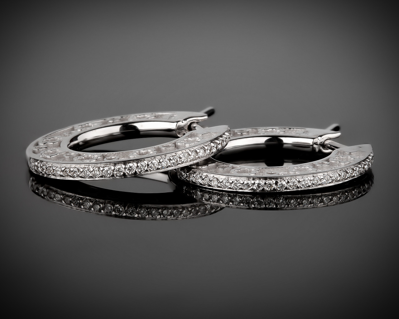 Золотые серьги с бриллиантами 0.24ct Pasquale Bruni 171116/2