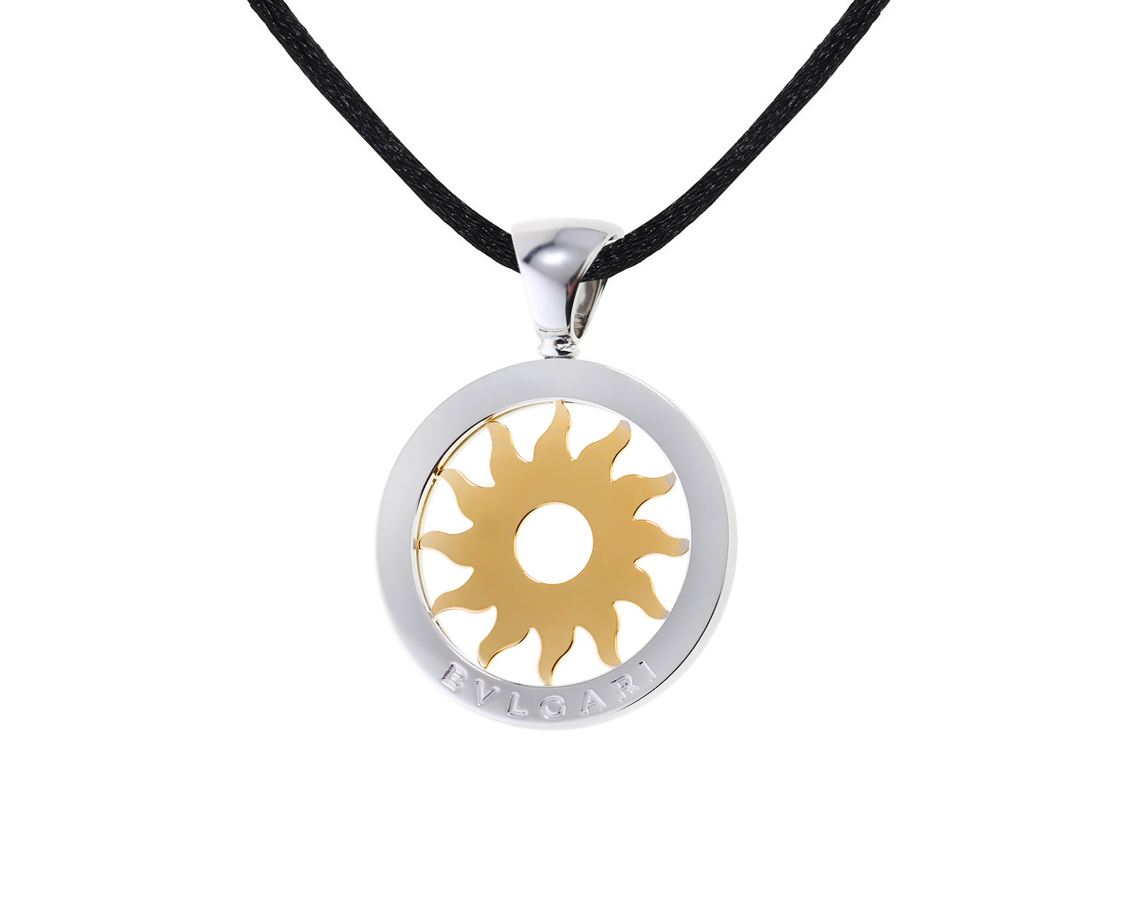 Оригинальный золотой кулон Bvlgari Tondo 290523/3