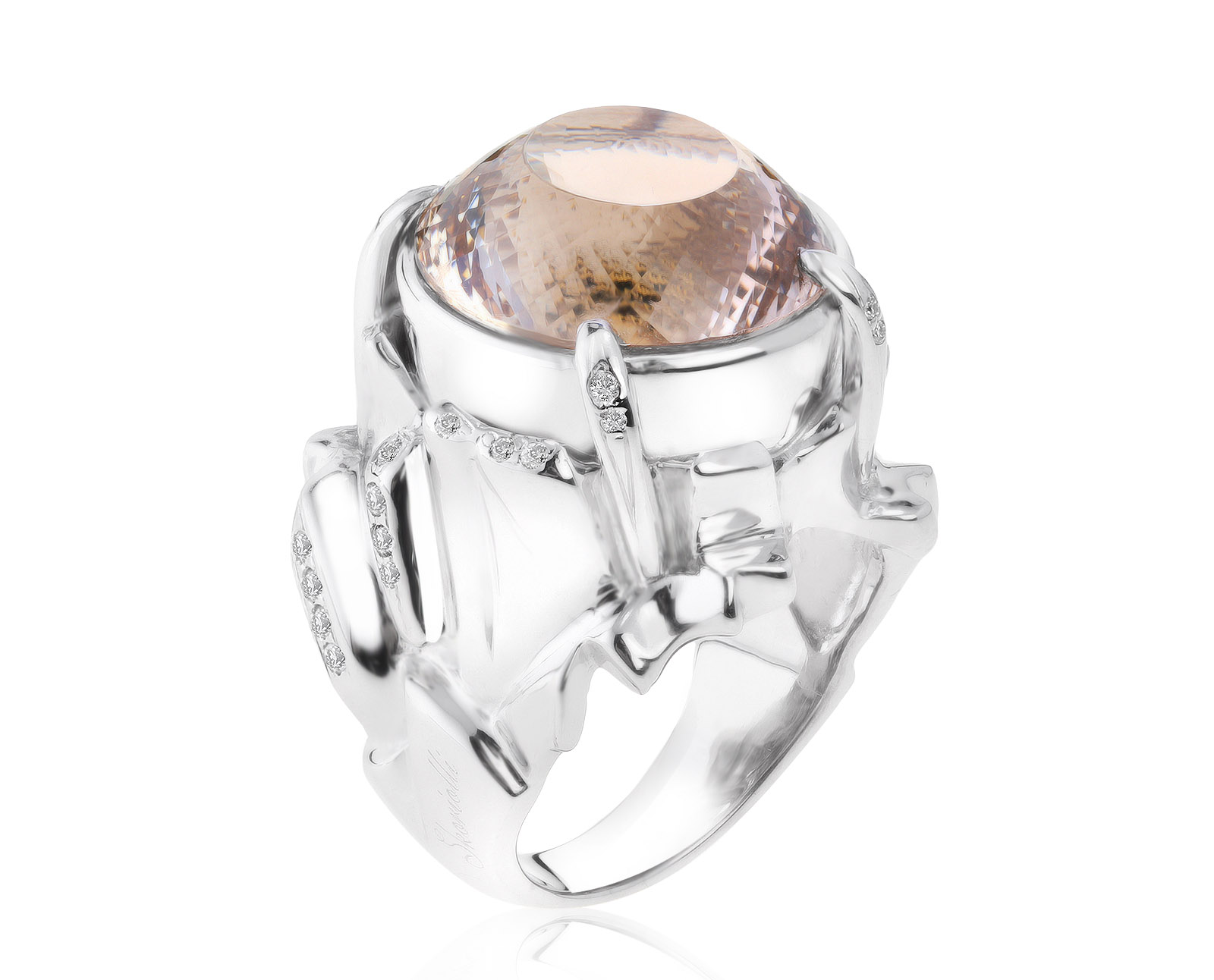 Изумительное золотое кольцо с кварцем 14.66ct 170921/1 Изумительное золотое кольцо с кварцем 14.66ct 170921/1