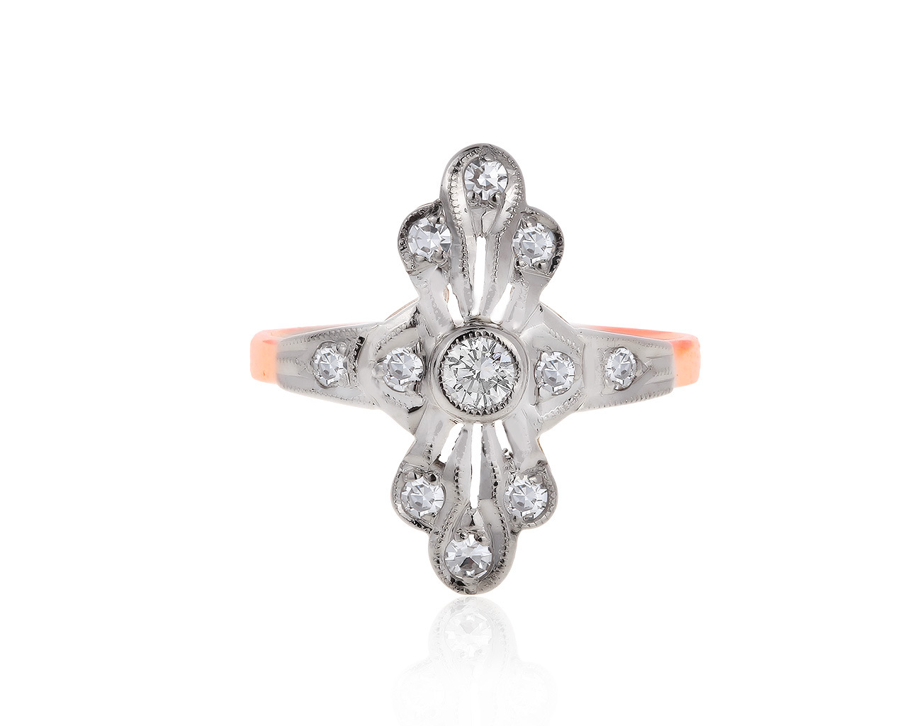 Прелестное золотое кольцо с бриллиантами 0.41ct 280120/11