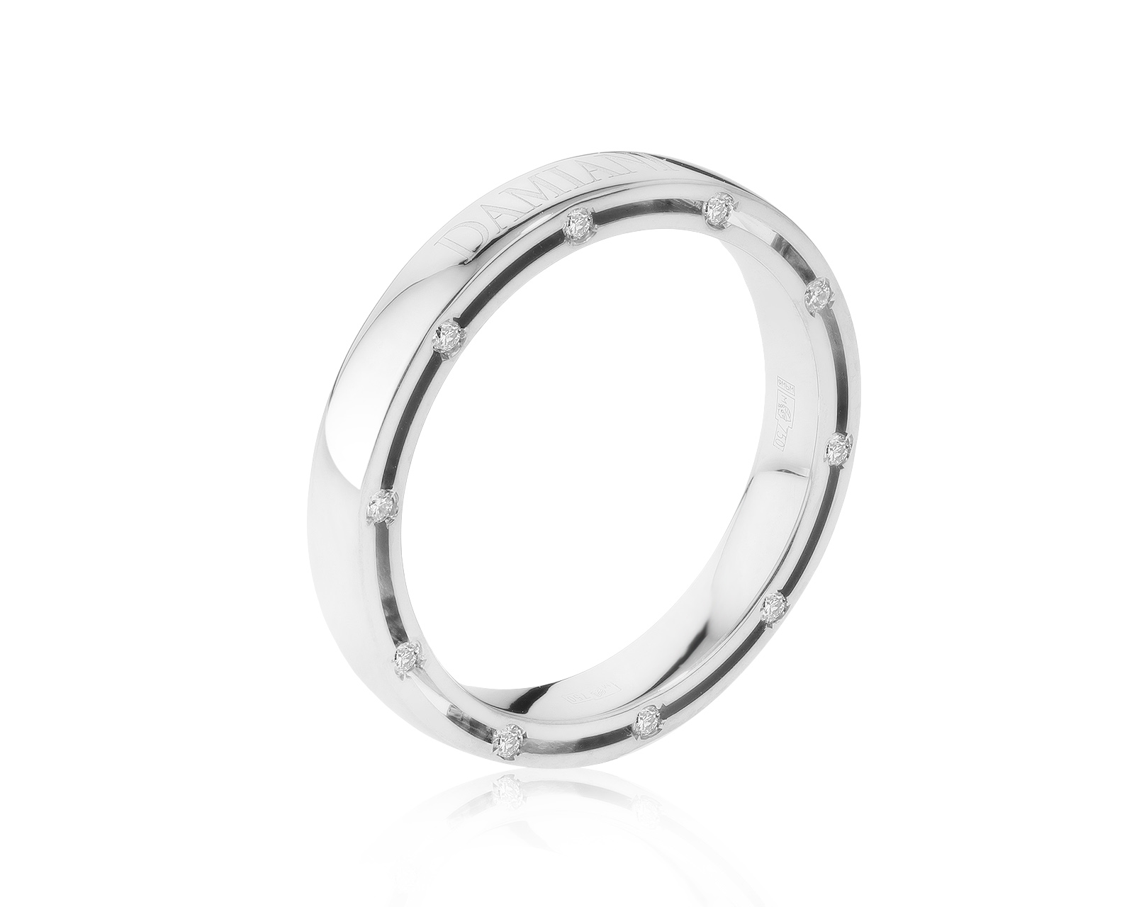 Оригинальное золотое кольцо Damiani D.Side 050122/2