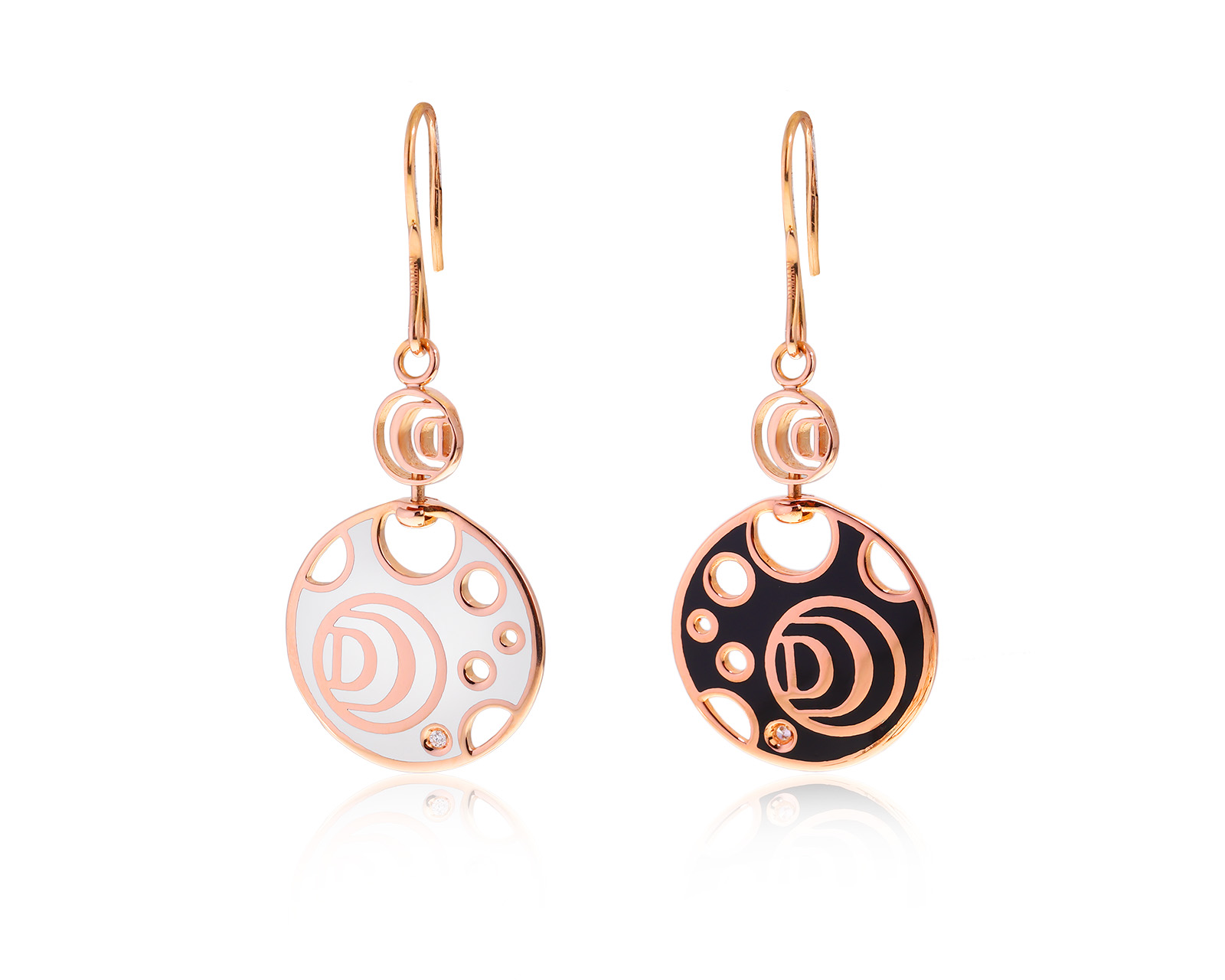 Оригинальные золотые серьги Damiani Damianissima 020624/КМ8 Оригинальные золотые серьги Damiani Damianissima 020624/КМ8