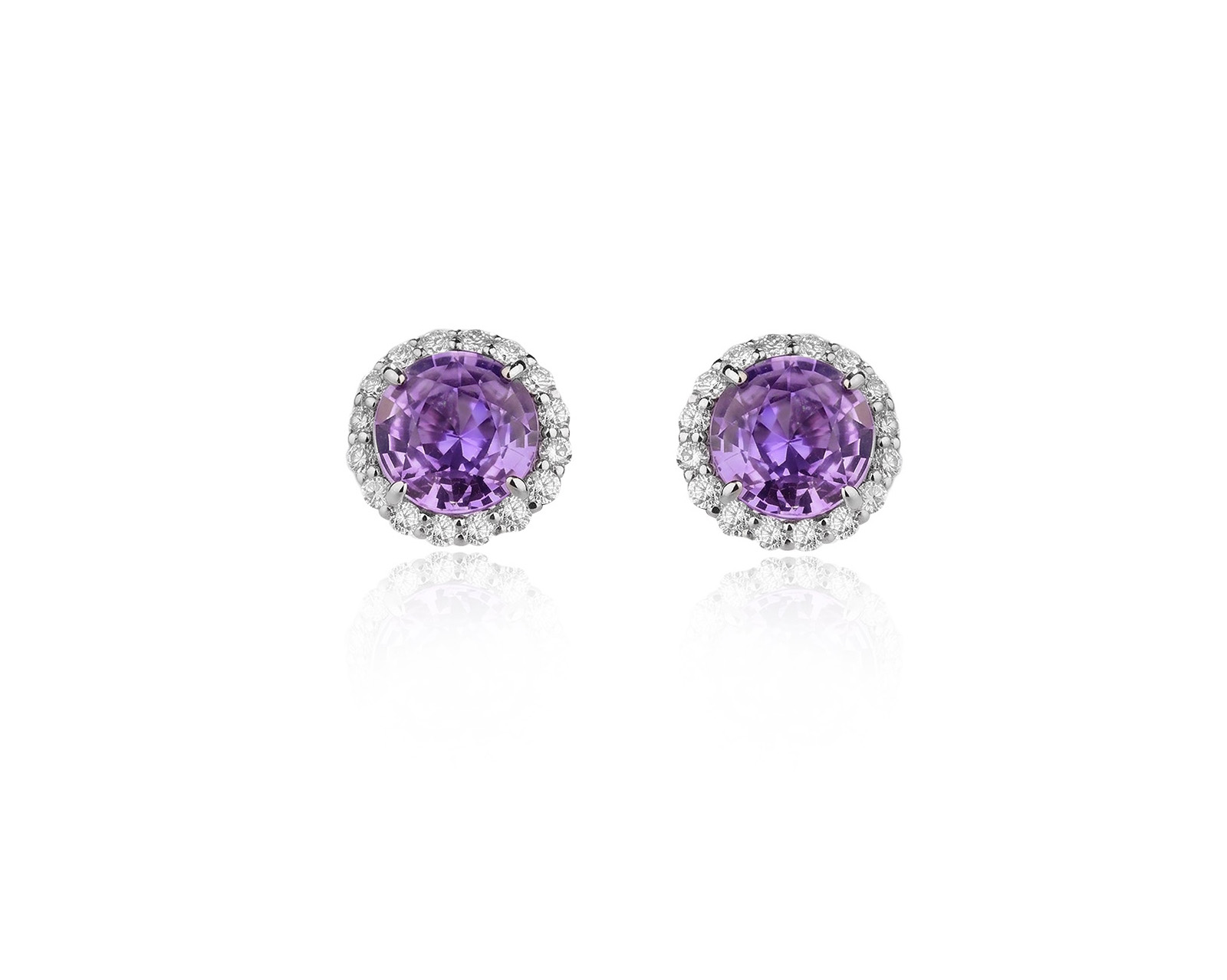 Оригинальные золотые серьги с розовыми сапфирами 0.90ct Lykov`s Jewellery 040626/КМ365