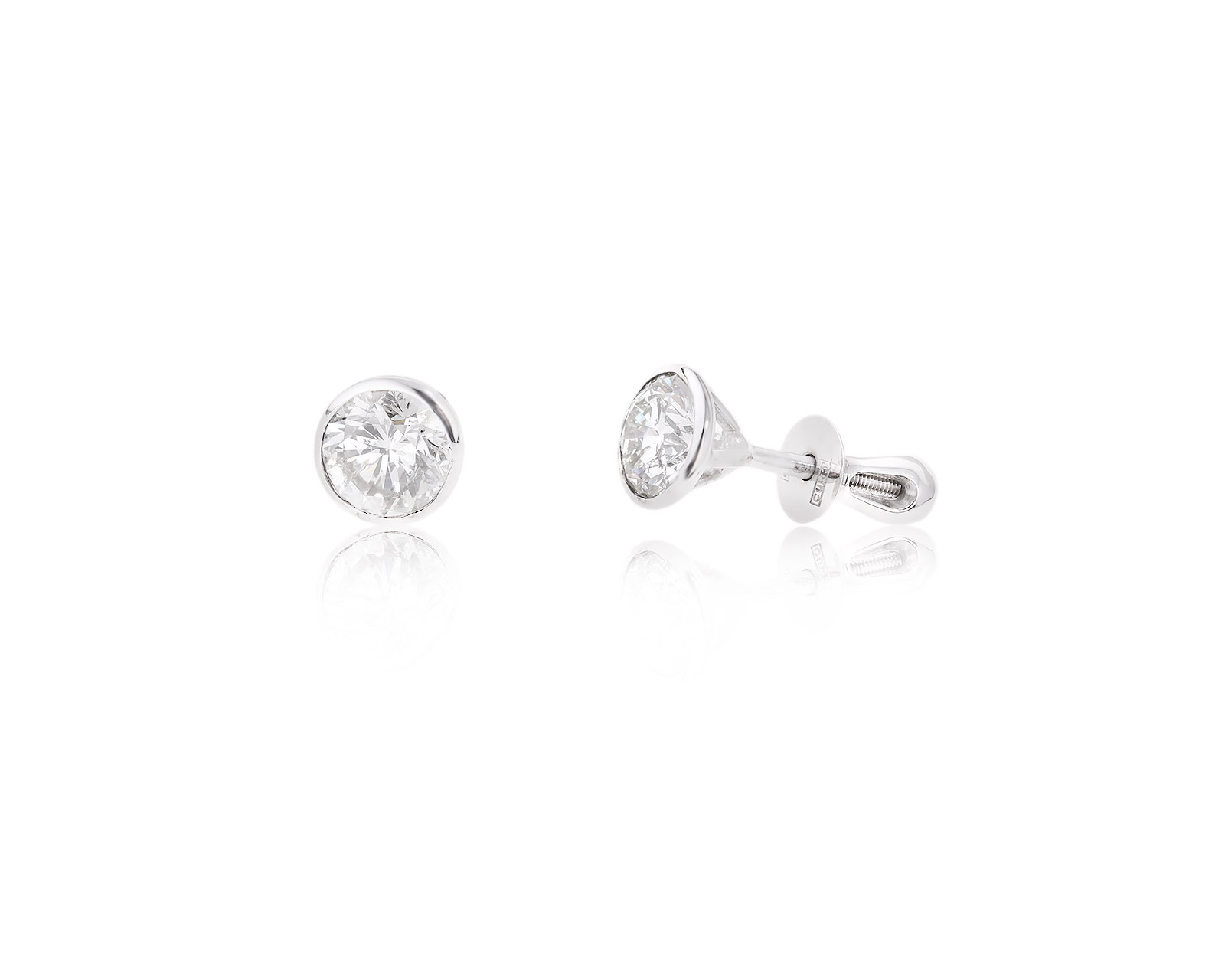 Золотые серьги с бриллиантами 2.03ct 051223/1