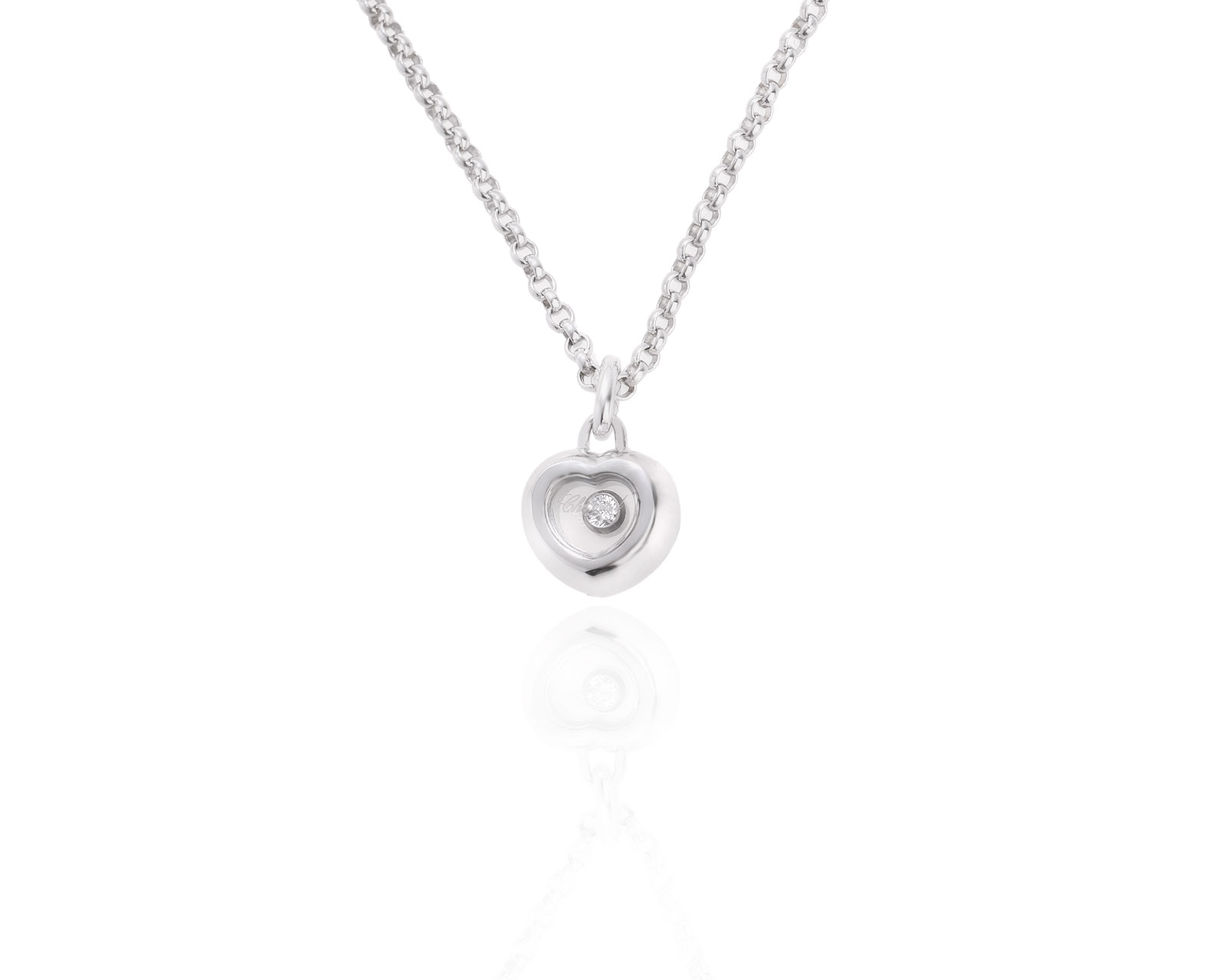 Оригинальный золотой кулон Chopard Happy Diamonds Miss Happy 140824/1