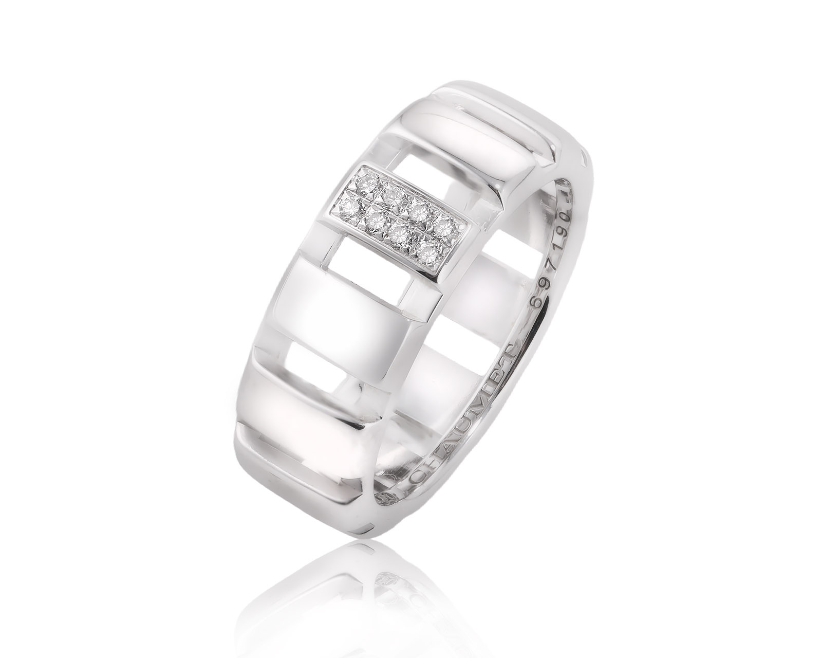 Оригинальное золотое кольцо с бриллиантами 0.08ct Chaumet Class One 151025/8