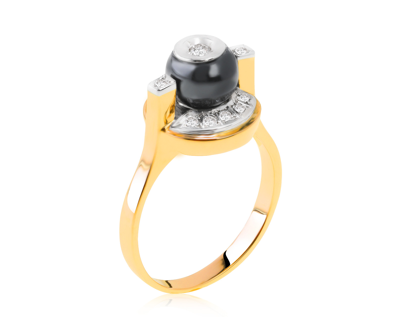 Красивое золотое кольцо с гематитом 2.25ct СССР