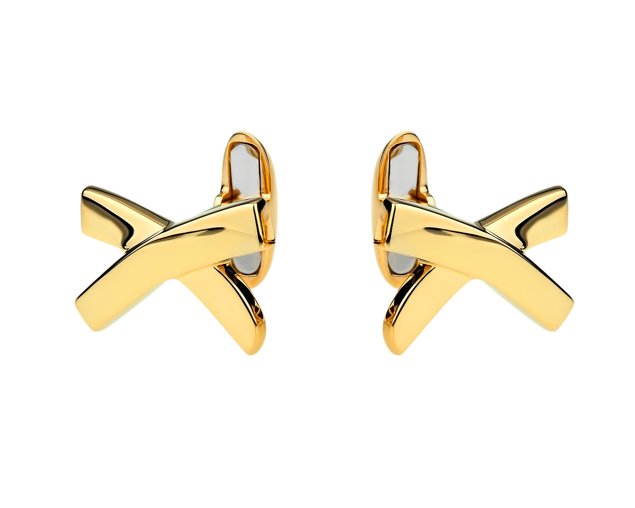 Стильные золотые запонки Tiffany&Co Paloma Picasso 290118/2 Стильные золотые запонки Tiffany&Co Paloma Picasso 290118/2