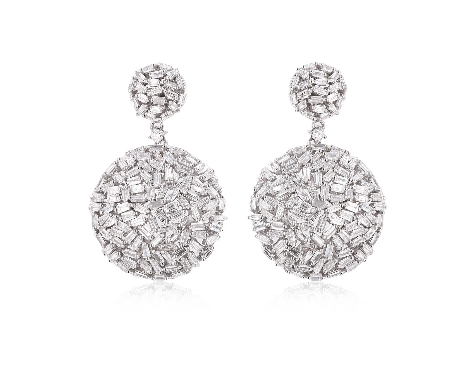 Золотые серьги с бриллиантами 5.86ct Evgeny Matveev 230925/1