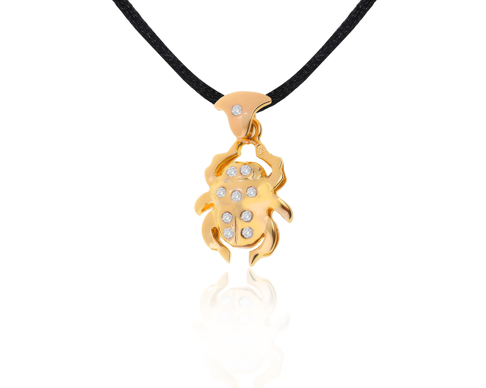 Золотой кулон с бриллиантами 0.10ct 040623/5