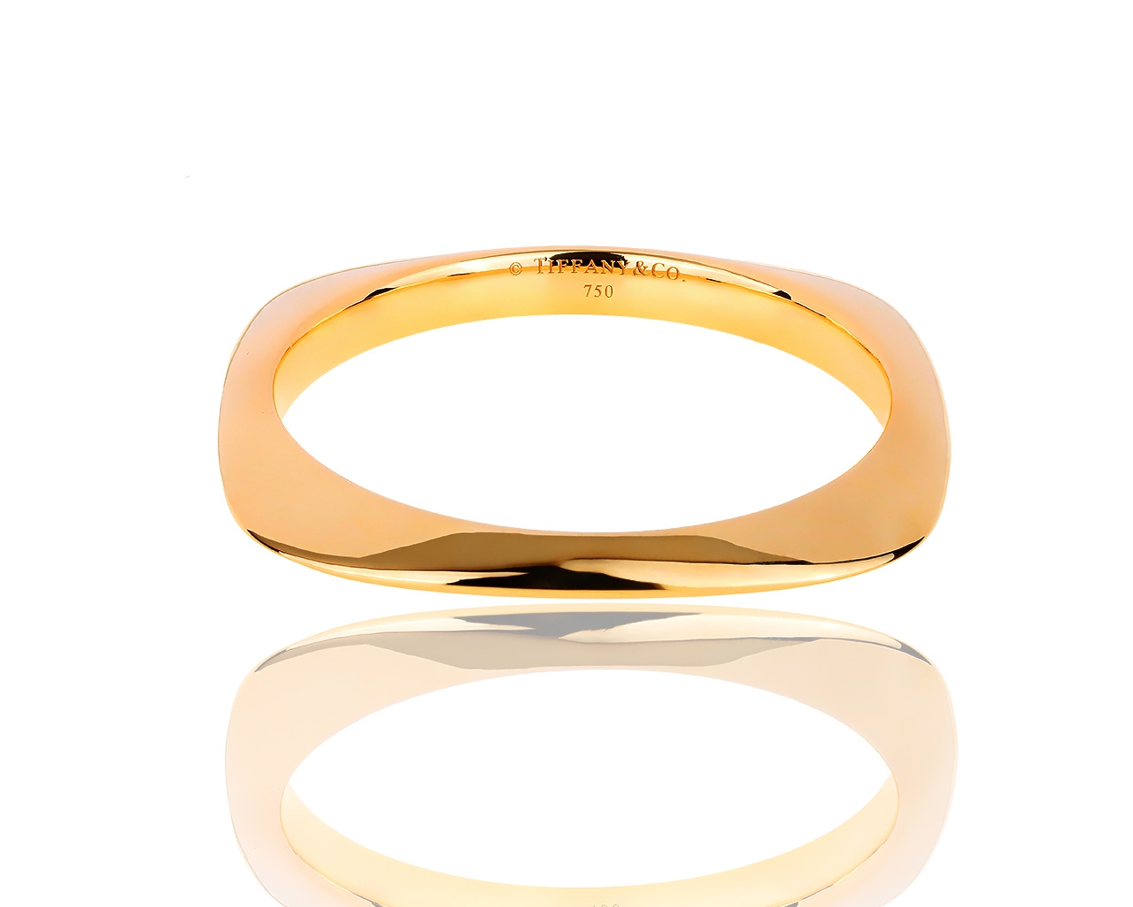 Массивный золотой браслет Tiffany&Co Square 130718/2