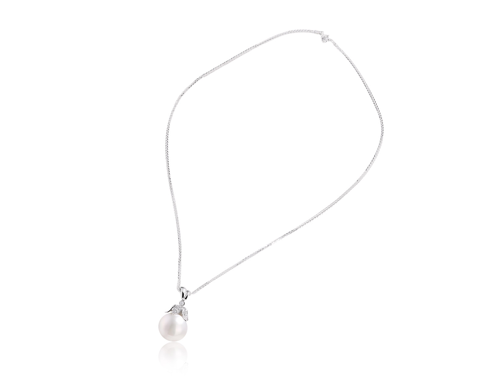 Золотой кулон с иттрий-алюминиевыми гранатами 0.10ct