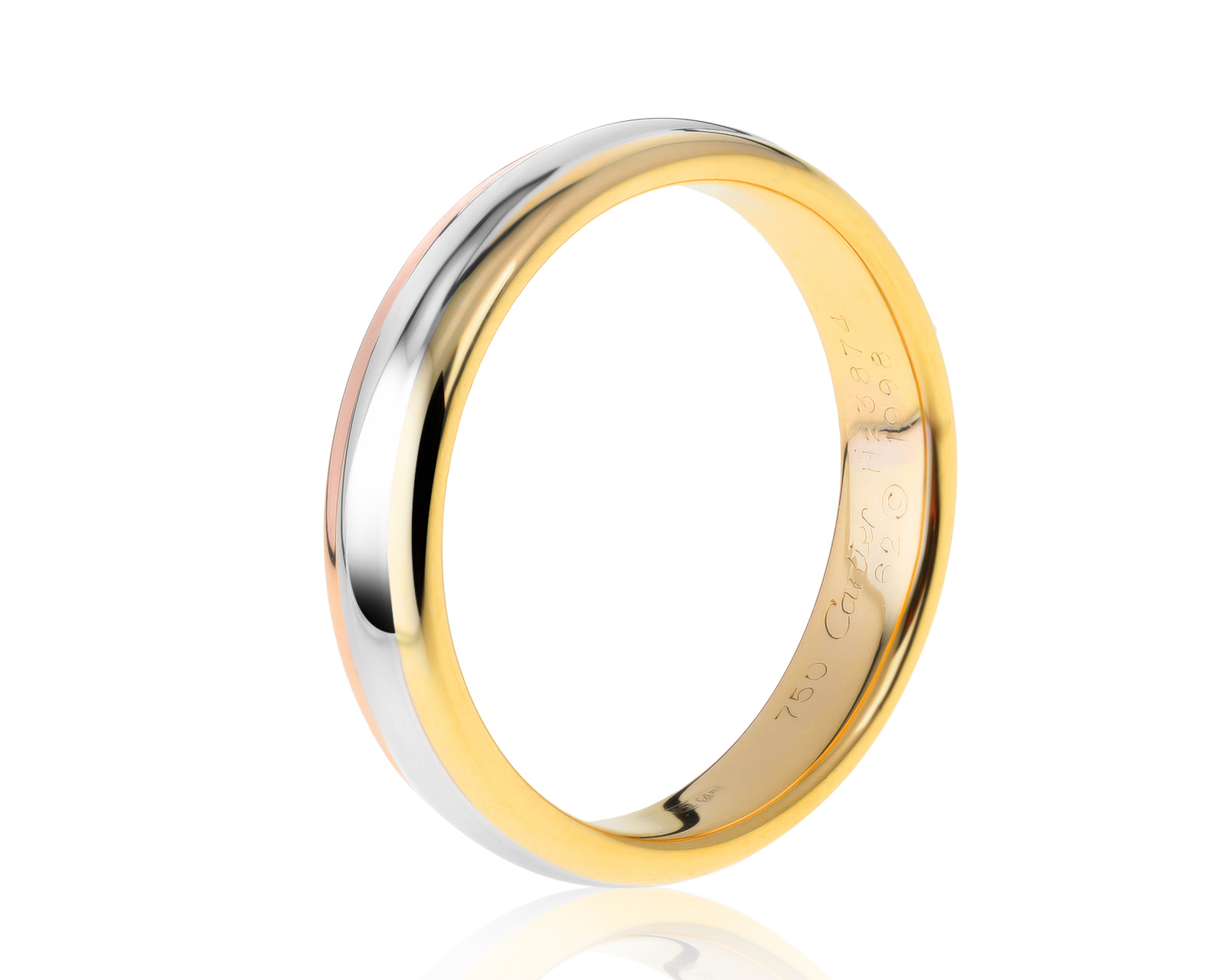 Оригинальное золотое кольцо Cartier Trinity 270821/1 Оригинальное золотое кольцо Cartier Trinity 270821/1