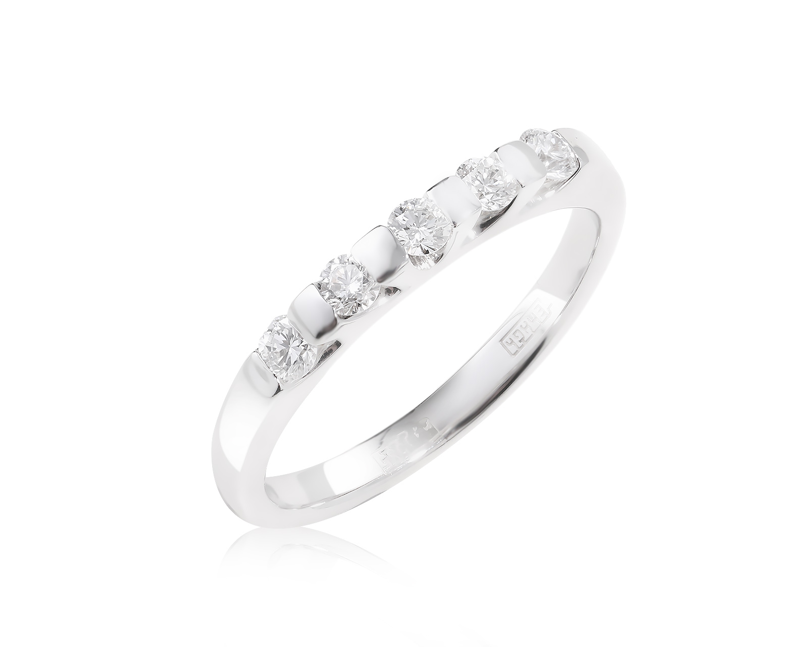 Золотое кольцо с бриллиантами 0.22ct