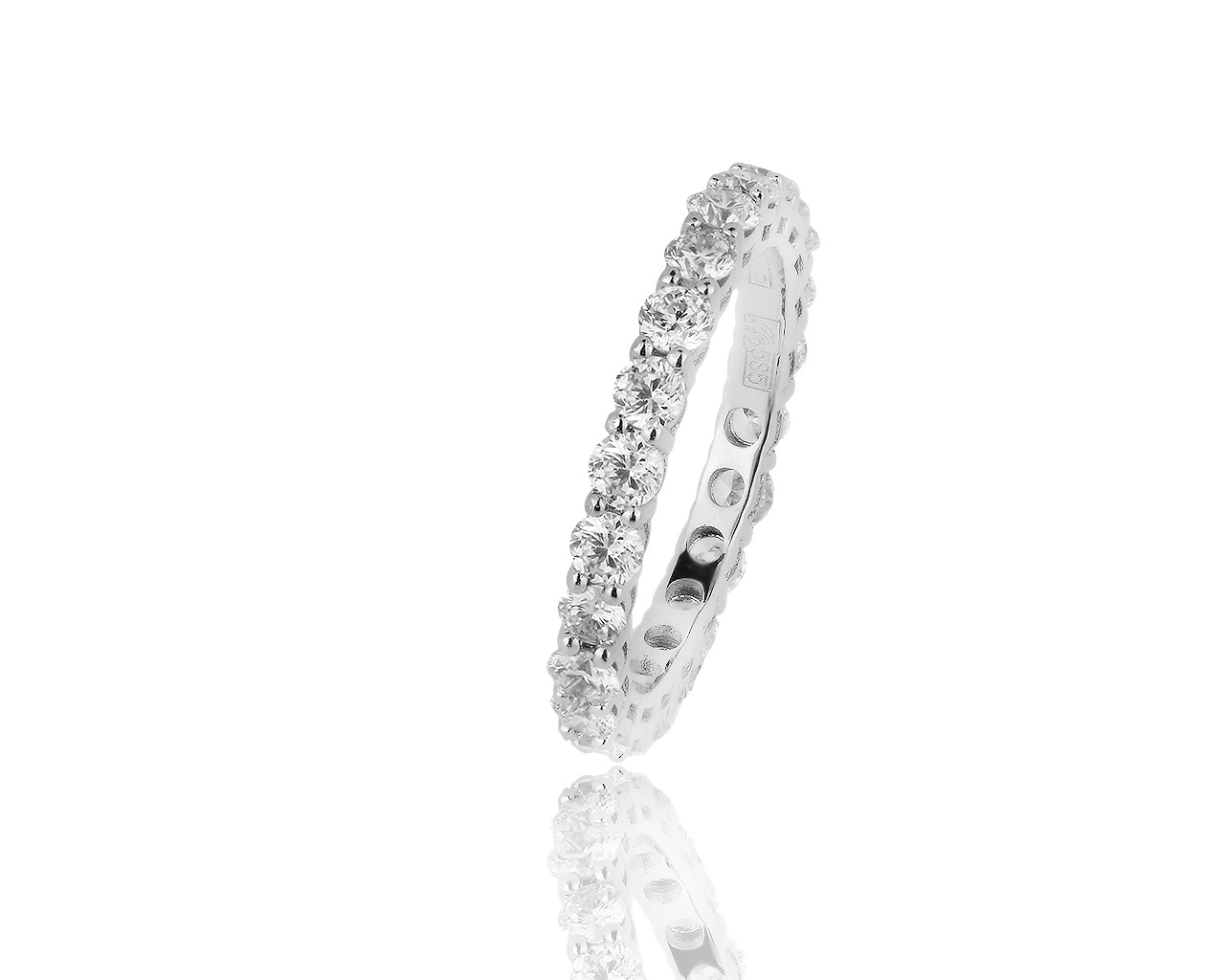 Богатое золотое кольцо с бриллиантами 1.30ct 250719/10