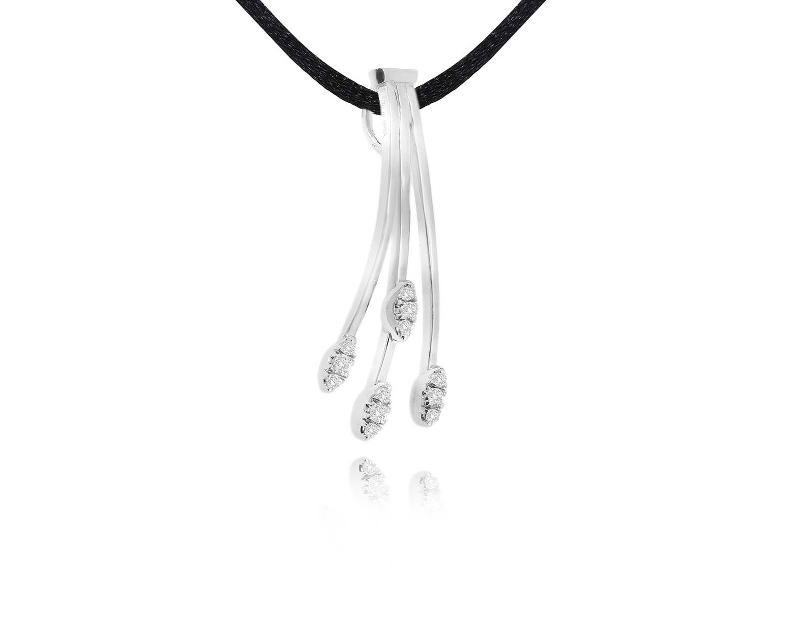 Оригинальный золотой кулон с бриллиантами 0.20ct Alfieri & St.John 050321/37