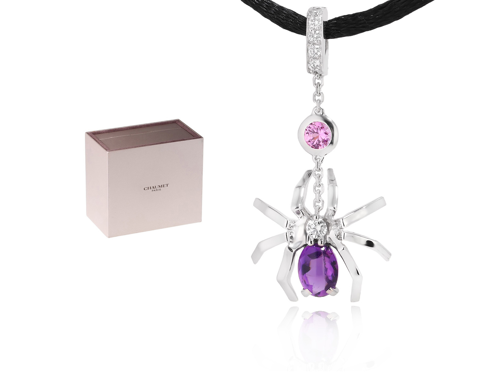 Оригинальный золотой кулон с аметистом 1.02ct Chaumet Attrape-Moi