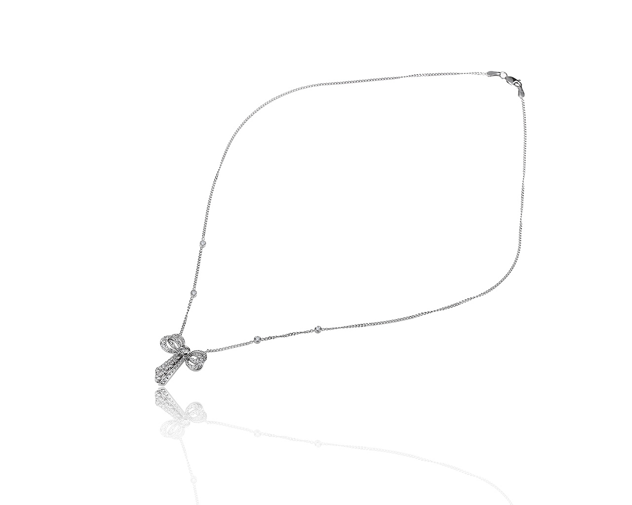 Притягательный золотой кулон с бриллиантами 0.85ct