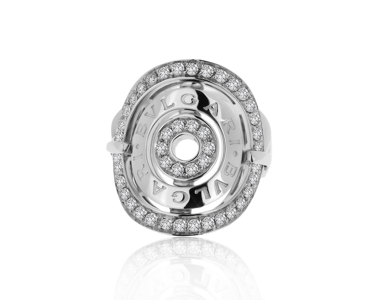 Оригинальное золотое кольцо с бриллиантами 0.63ct Bvlgari