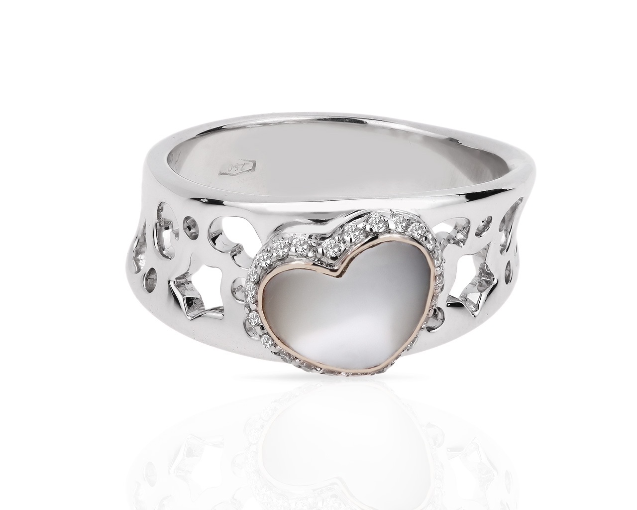 Модное золотое кольцо с бриллиантами Pasquale Bruni 180418/3