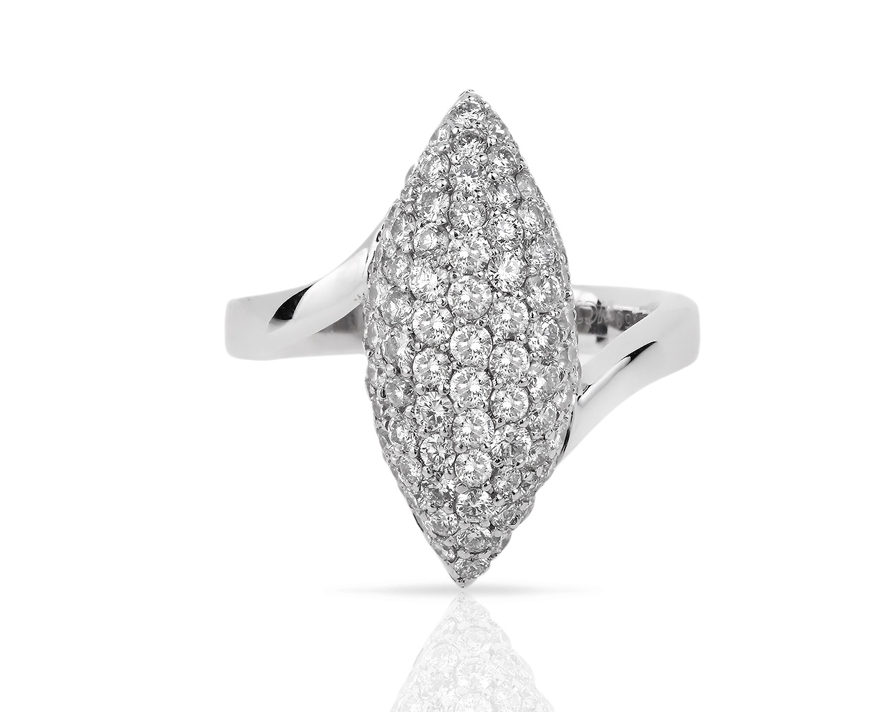 Элегантное золотое кольцо с бриллиантами 1.38ct WCJ 310518/2