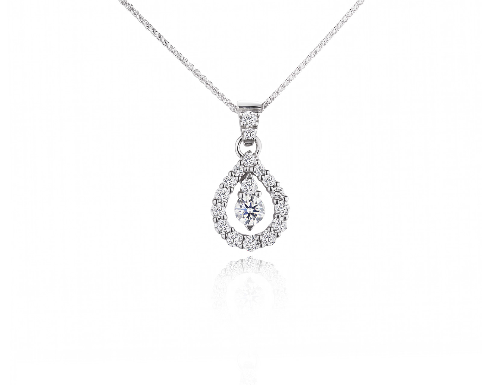 Оригинальное золотое колье с бриллиантами 0.43ct Leo Pizzo 110826/7