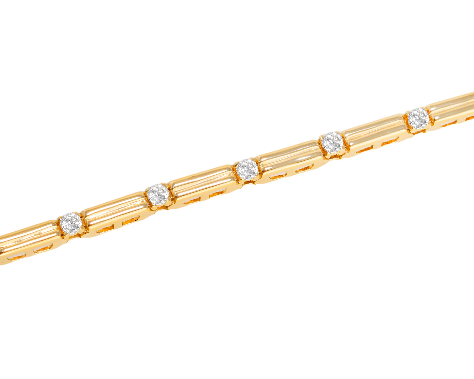 Золотой браслет с бриллиантами 0.85ct