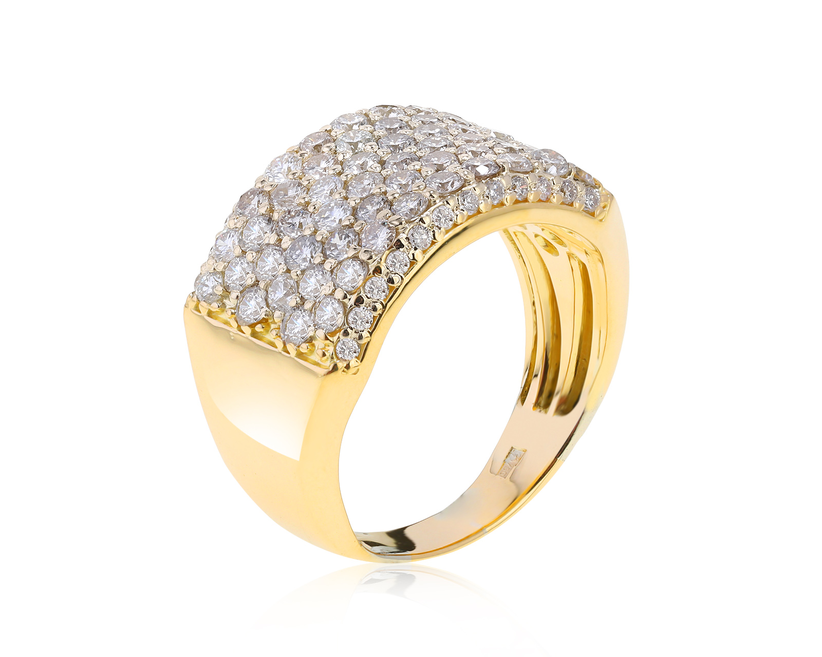 Прекрасное золотое кольцо с бриллиантами 1.92ct 271021/9