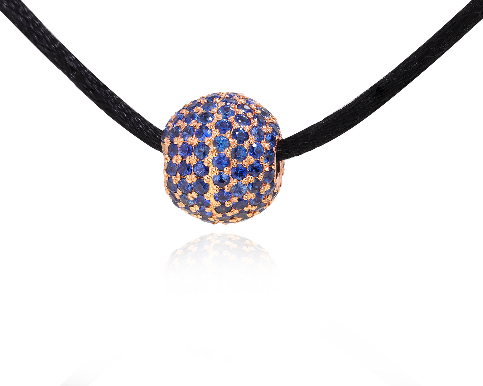 Удивительная золотая подвеска с сапфирами 4.20ct 051024/14